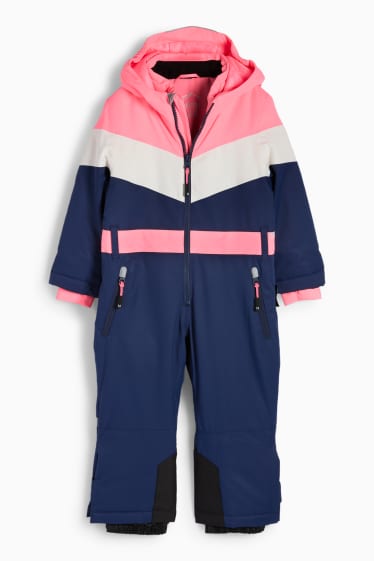 Nena - Granota d’esquí amb caputxa - impermeable - fúcsia fluorescent