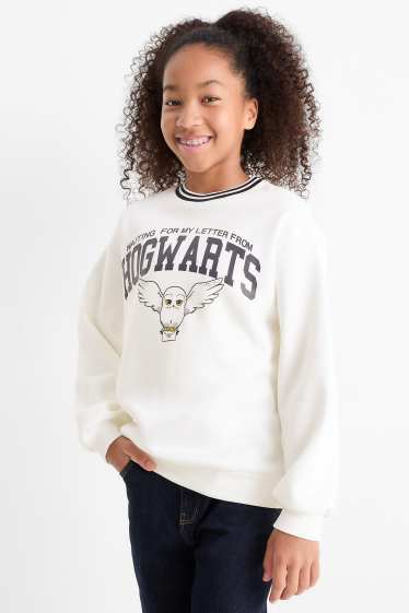 Enfants filles - Harry Potter - sweat - blanc