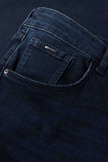 Dames - Straight jeans - mid waist - LYCRA® - jeansdonkerblauw