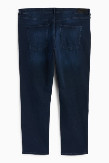 Dames - Straight jeans - mid waist - LYCRA® - jeansdonkerblauw