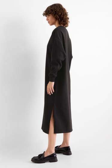 Damen - Sweatkleid - schwarz
