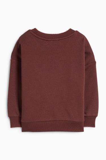 Kinderen: meisjes - Love - sweatshirt - bruin