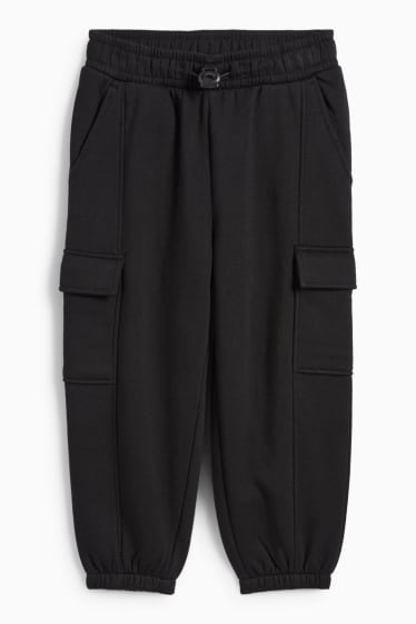 Children Boys - Cargo joggers - black