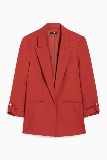 Damen - Longblazer - Regular Fit - rot