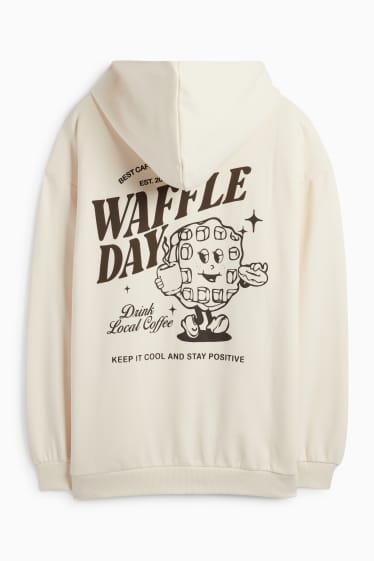Damen - Hoodie - cremeweiß