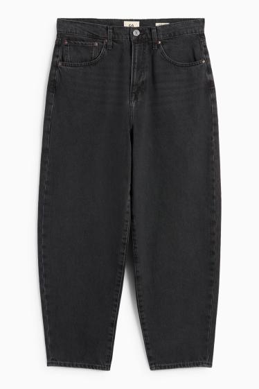 Men - Barrel jeans - denim-dark gray