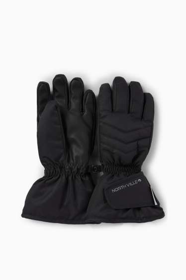 Kinder Mädchen - Ski-Handschuhe - wasserdicht - schwarz