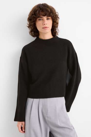 Femei - Pulover - negru