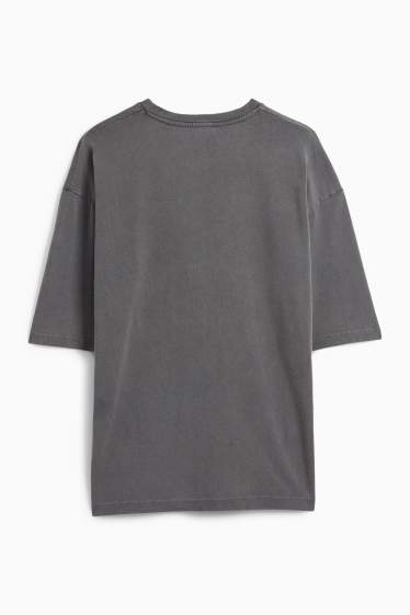 Damen - T-Shirt - Oversized - grau