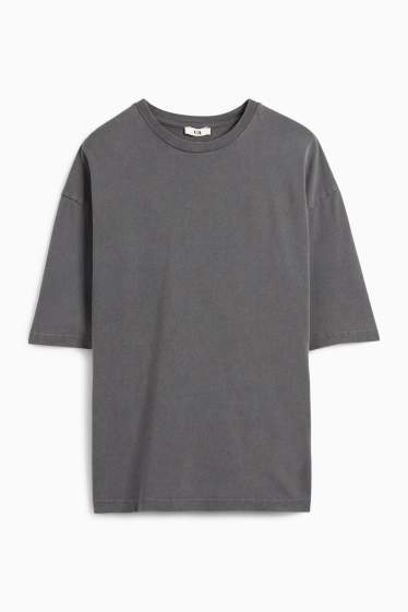 Damen - T-Shirt - Oversized - grau