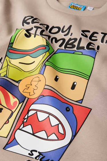 Kinderen: jongens - Stumble Guys - sweatshirt - taupe