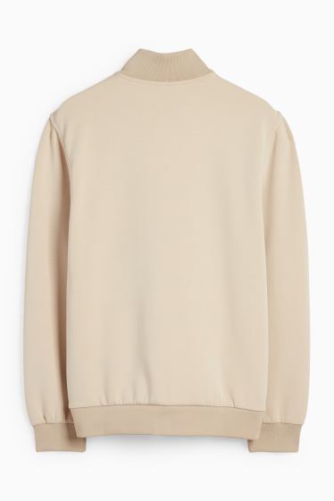 Men - Zip-through sweatshirt - beige