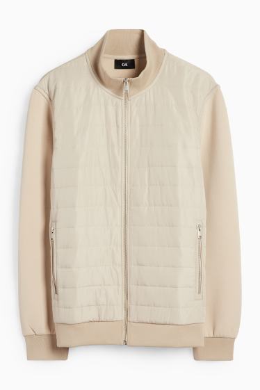 Men - Zip-through sweatshirt - beige