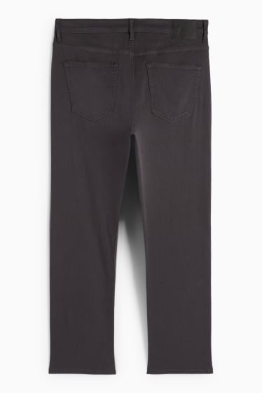 Pánské - Termo kalhoty - regular fit - tmavošedá