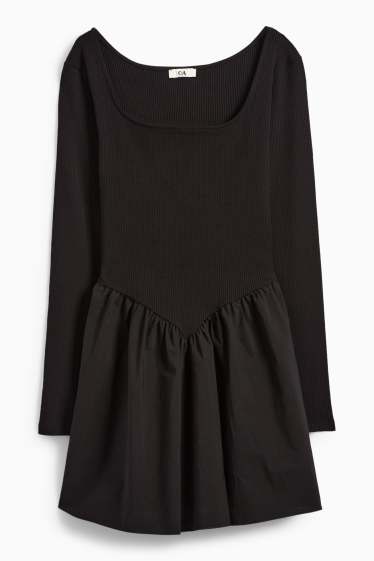 Women - A-line dress - black