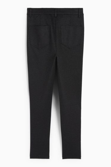 Femmes - Leggings - à carreaux - gris foncé