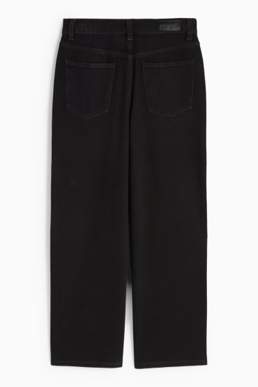 Kinderen: meisjes - Wide leg jeans - jeansdonkergrijs