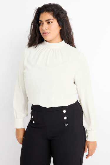 Donna - Blusa - bianco crema