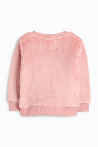 Children Girls - Owl - sweatshirt - rose