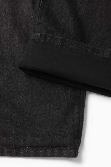 Kinderen: jongens - Baggy jeans - thermojeans - jeansdonkergrijs