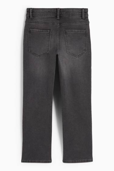 Kinder Jungen - Straight Jeans - Thermojeans - Jog Denim - jeansgrau