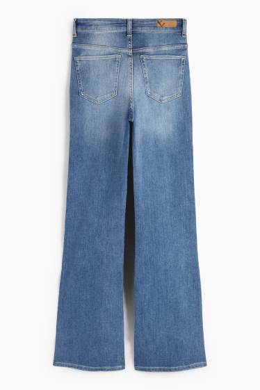 Femmes - Flared jean - high waist - jean bleu clair