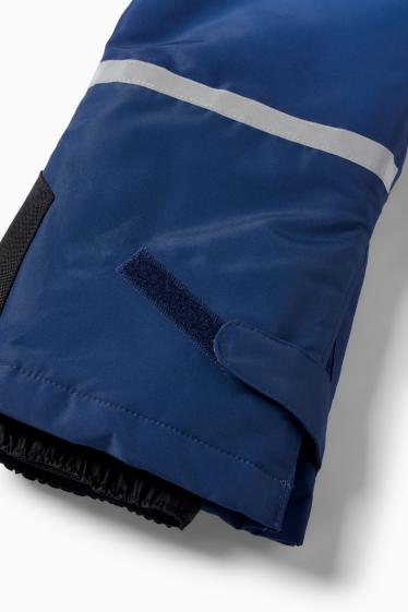 Kinderen: meisjes - Skipak met capuchon - waterdicht - met patroon - lichtblauw