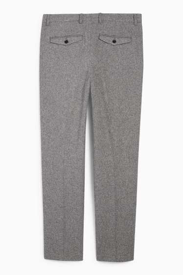 Herren - Baukasten-Hose - Regular Fit - Stretch - strukturiert - grau