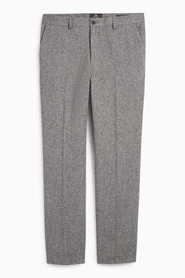 Herren - Baukasten-Hose - Regular Fit - Stretch - strukturiert - grau