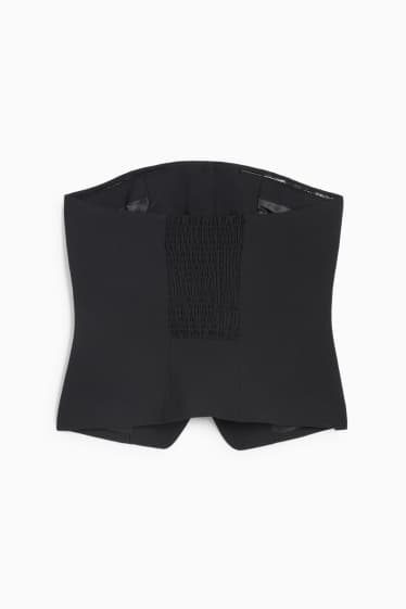 Femei - Vestă office - body fit - negru