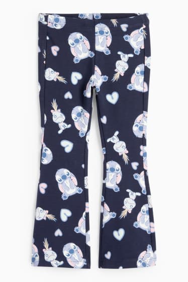 Nena - Lilo & Stitch - leggings tèrmics acampanats - blau fosc