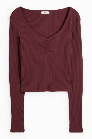 Women - T-shirt - bordeaux