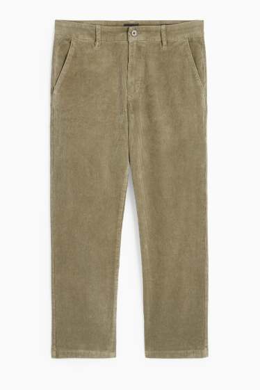 Men - Corduroy chinos - regular fit - khaki