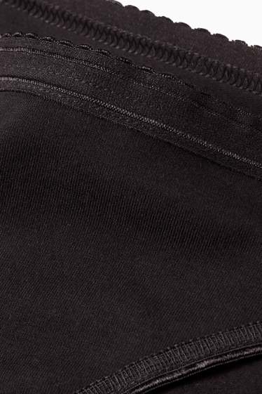 Damen - Multipack 4er - Slip - schwarz