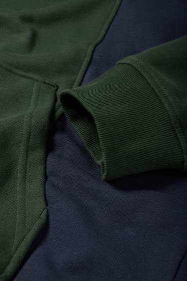 Heren - Hoodie - donkergroen