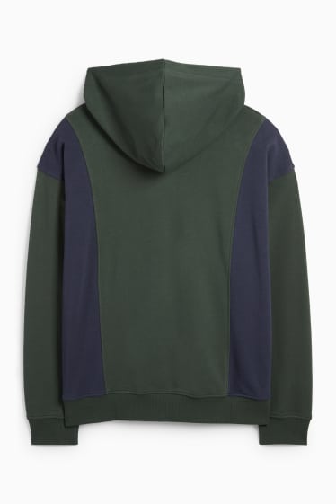 Heren - Hoodie - donkergroen