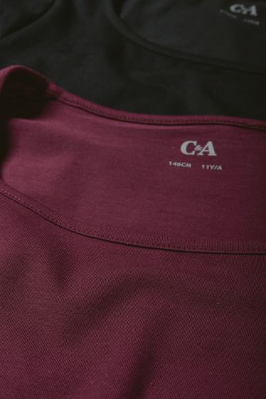 Copii - Fete - Tricou - bordo