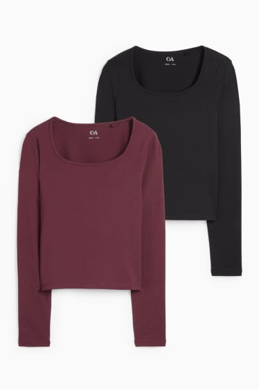Copii - Fete - Tricou - bordo