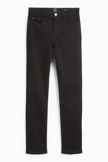 Damen - Slim Jeans - Mid Waist - Shaping Jeans - schwarz