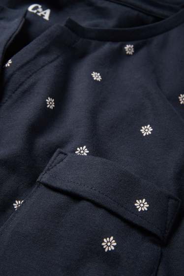 Women - Nightdress - polka dot - dark blue