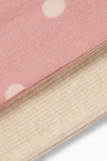 Kinderen: meisjes - Set van 2 - maillot - donker rose