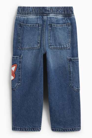 Copii - Băieți - Vulpe - relaxed jeans - jeans termoizolanți - denim-albastru