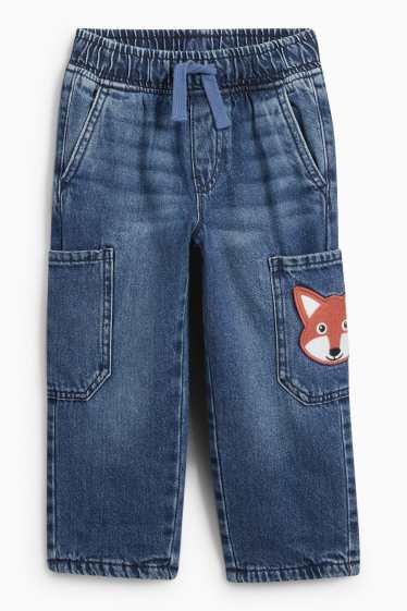 Copii - Băieți - Vulpe - relaxed jeans - jeans termoizolanți - denim-albastru