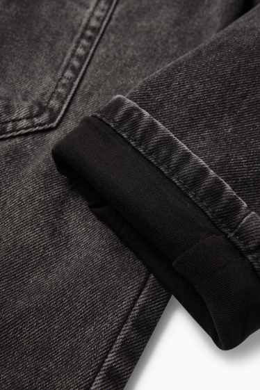 Bambini - Motivo procione - relaxed jeans - termici - jeans grigio scuro