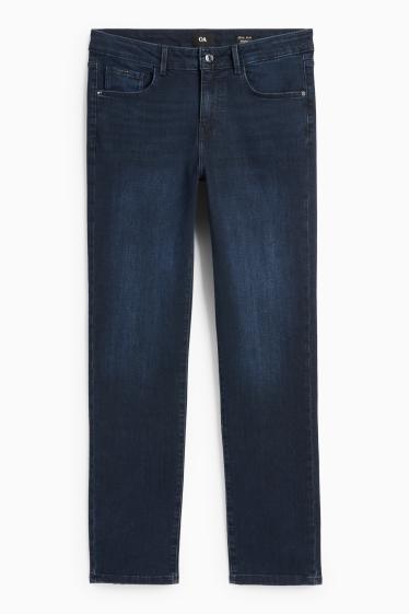 Femmes - Straight jean - mid waist - LYCRA® - jean bleu foncé