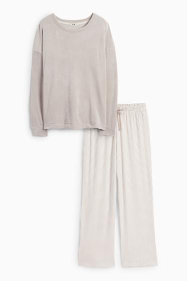 Femmes - Pyjama d’hiver - gris clair