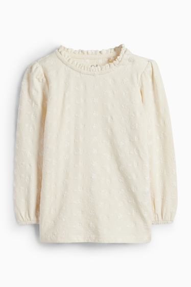 Baby Mädchen - Blümchen - Baby-Outfit - 2 teilig - braun