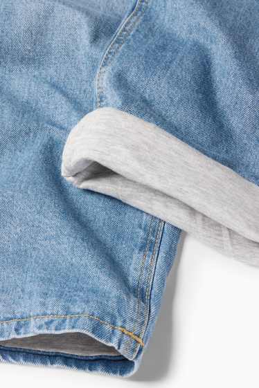 Kinderen: jongens - Loose fit jeans - thermojeans - jeansblauw