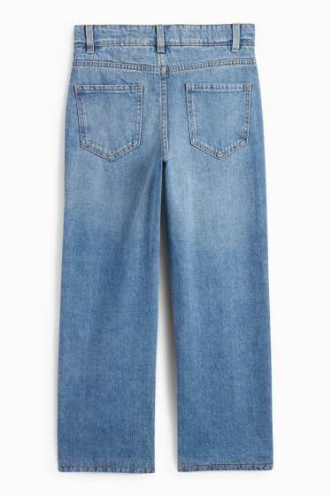 Kinderen: jongens - Loose fit jeans - thermojeans - jeansblauw