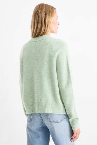 Damen - Strickjacke - mintgrün